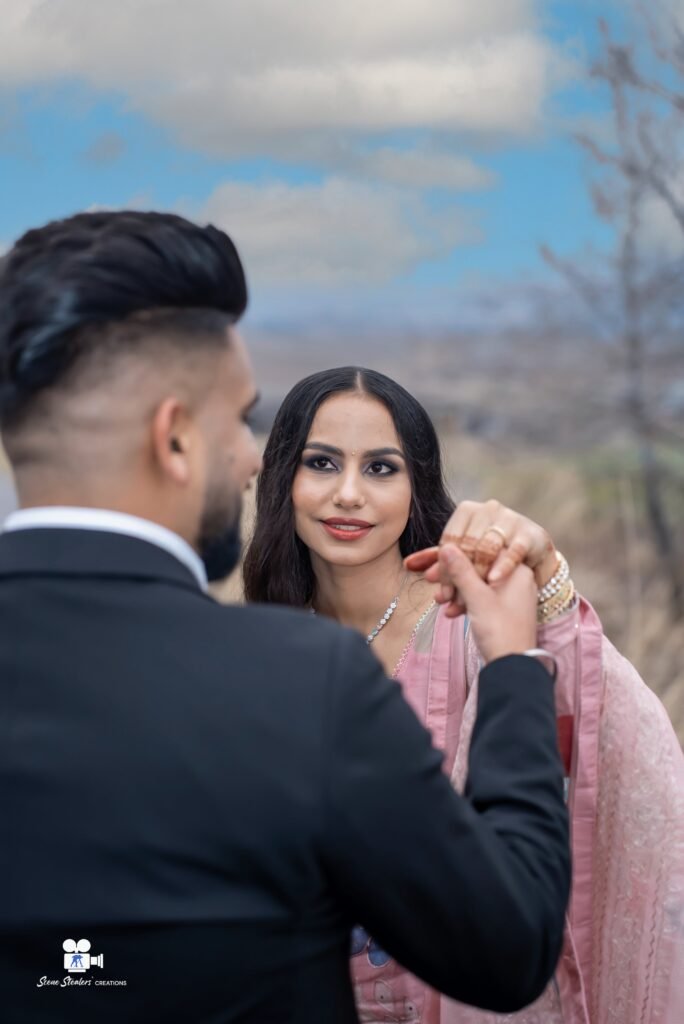 Punjabi bride's henna hand detail, Kelowna wedding photographer