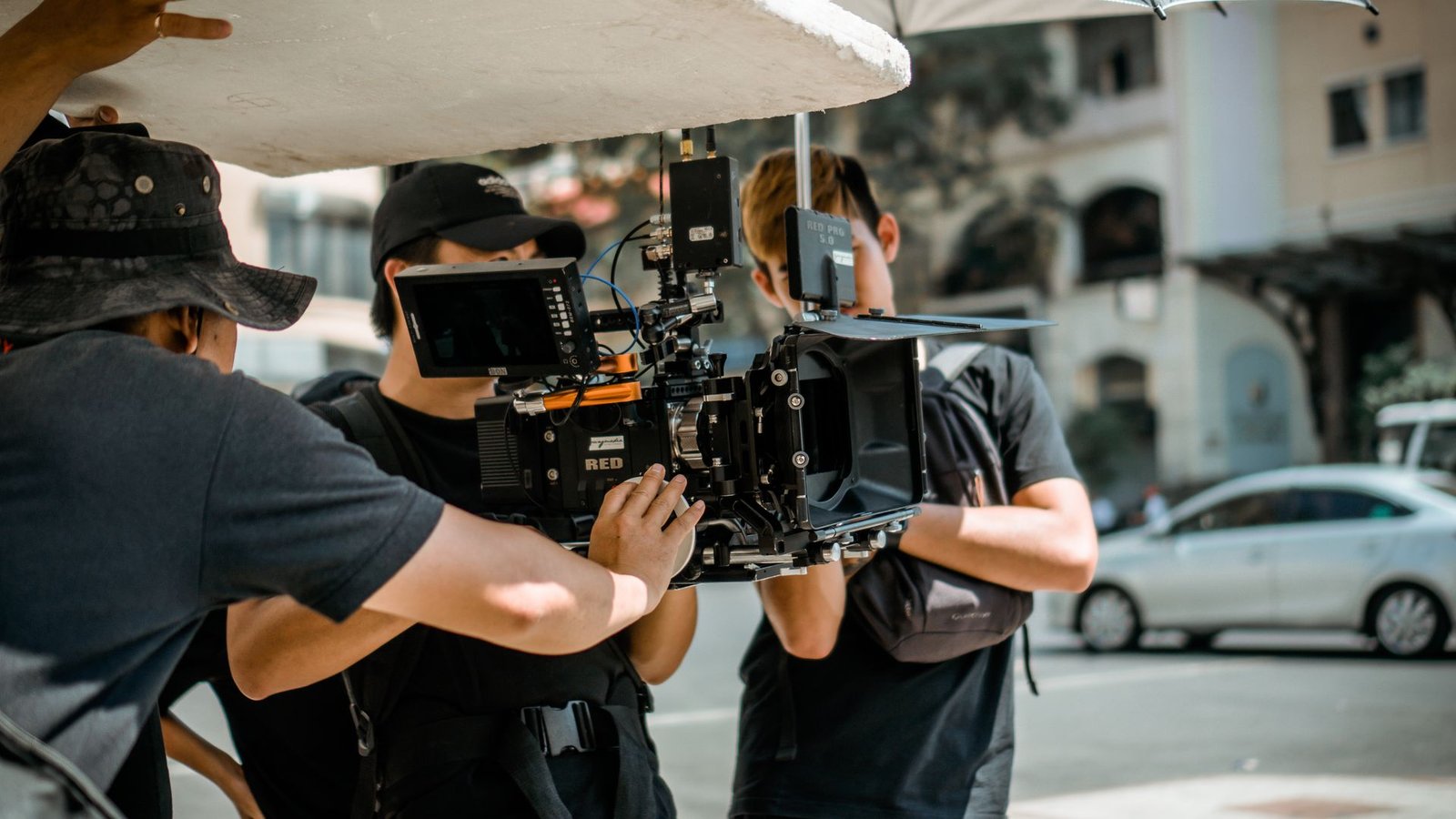Corporate video production in the Okanagan — film crew on set