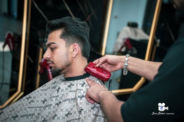 Barbershop haircut close-up, commercial photography by Scene Stealers Creations